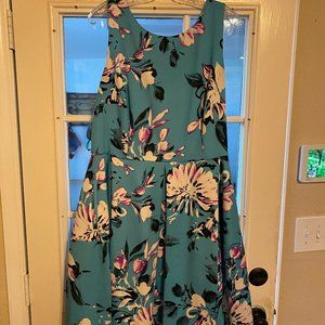 Floral a line dress